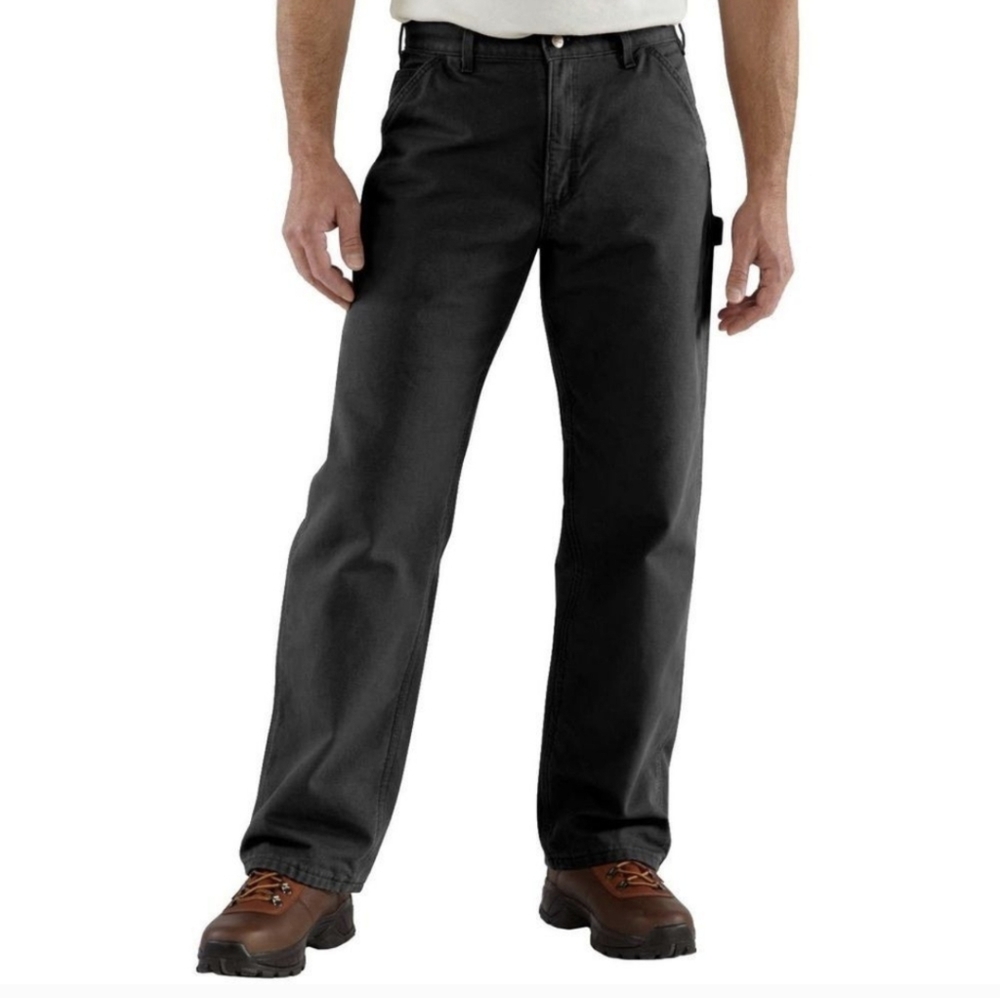 Carhartt B11 Duck Canvas Black Carpenter work pantsSz.38X32